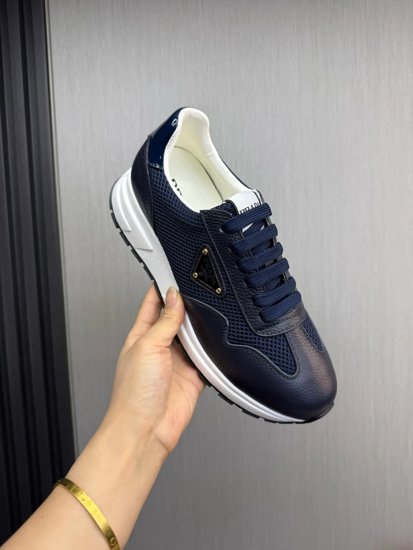 Men's shoes 💰560💰 [PRADA] Men's shoes are popular in the counter, official website is synchronized, 1 high-quality shipment ✔️Original cowhide mesh + cowhide lining, 1🆚1 replica, original sole, 38-45 (45 customized, non-refundable)